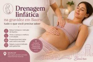 Drenagem linfática na gravidez em Bauru realizada em gestante para aliviar inchaços e promover bem-estar durante a gestação